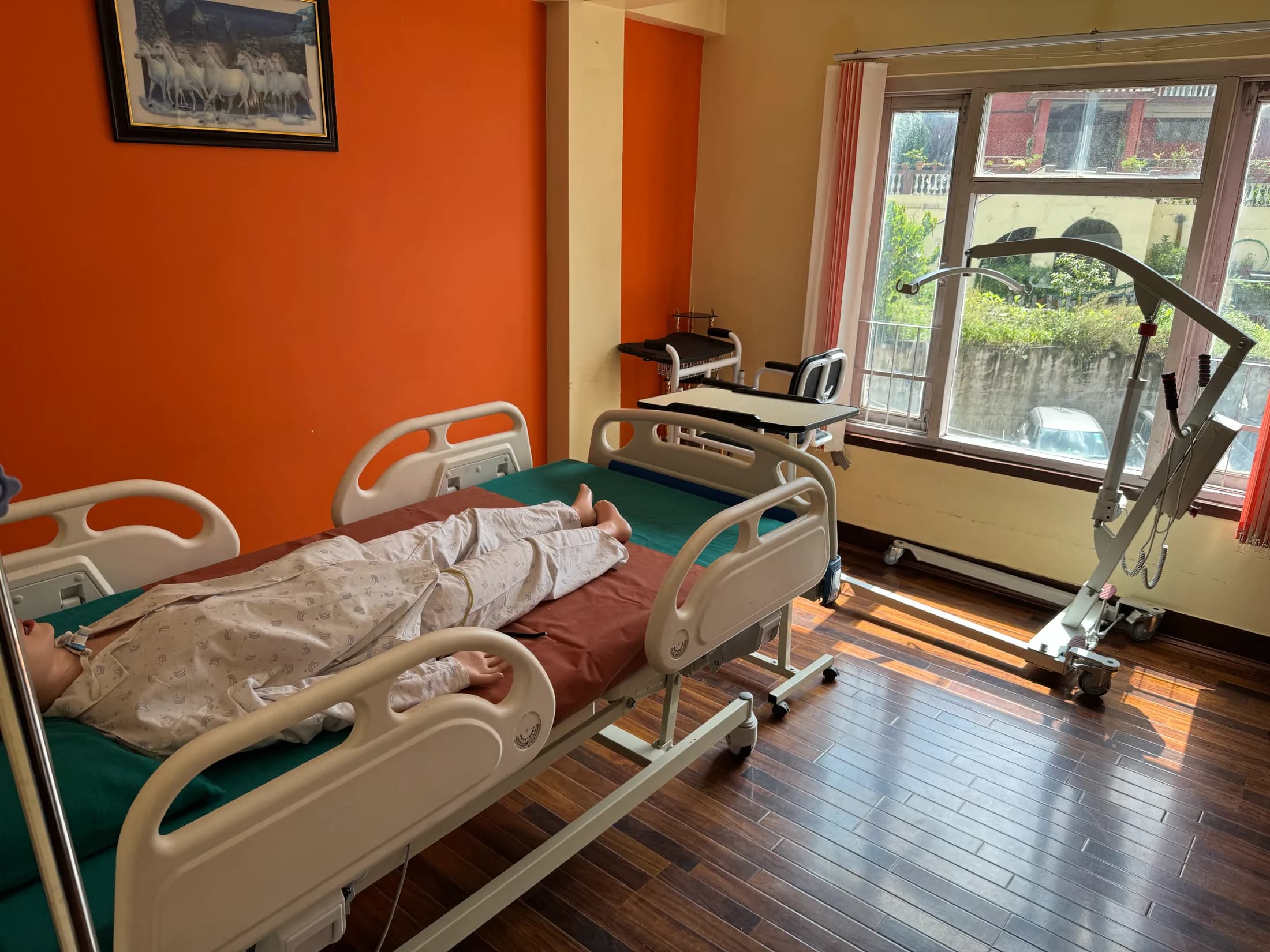 A classroom or practical training facility at a Nepalese institution